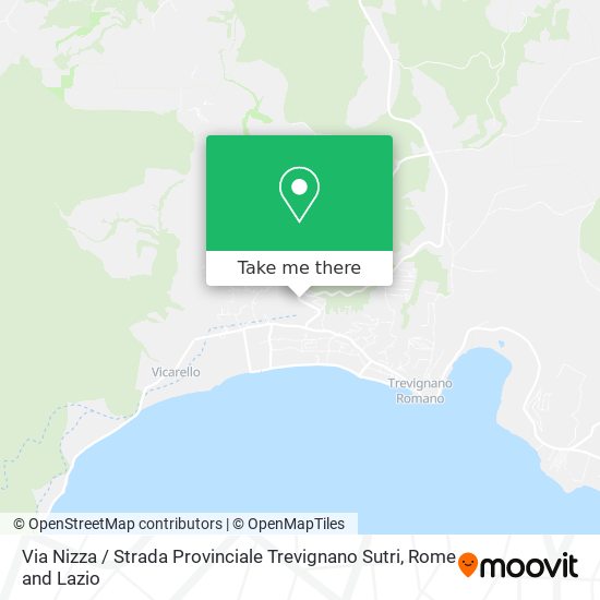 Via Nizza / Strada Provinciale Trevignano Sutri map
