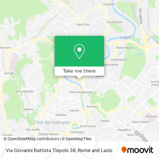 Via Giovanni Battista Tiepolo  38 map