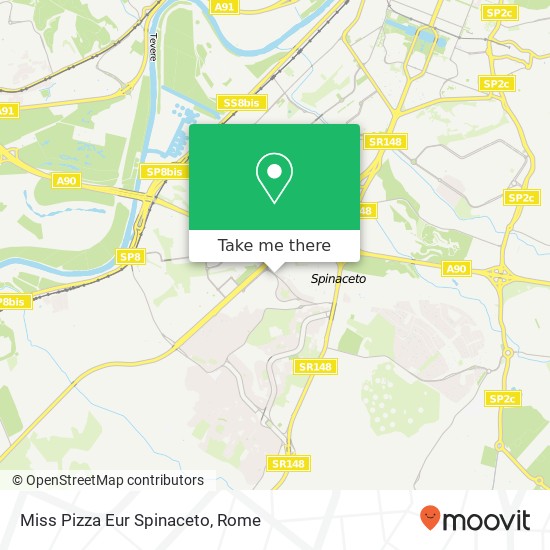 Miss Pizza Eur Spinaceto map