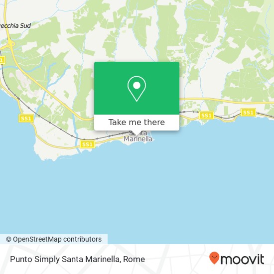 Punto Simply Santa Marinella map
