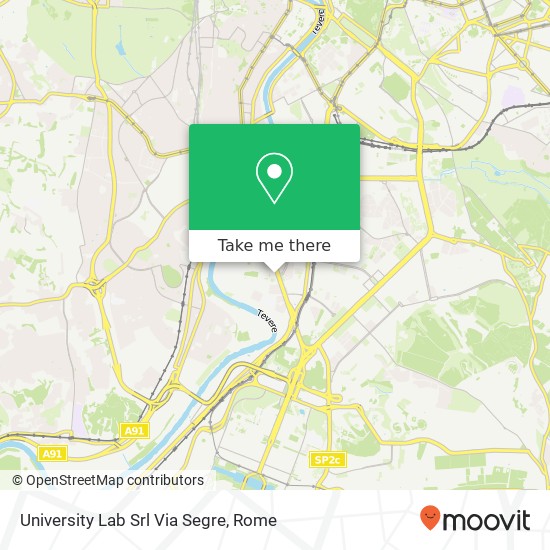 University Lab Srl Via Segre map