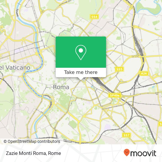 Zazie Monti Roma map