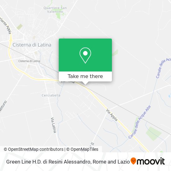 Green Line H.D. di Resini Alessandro map