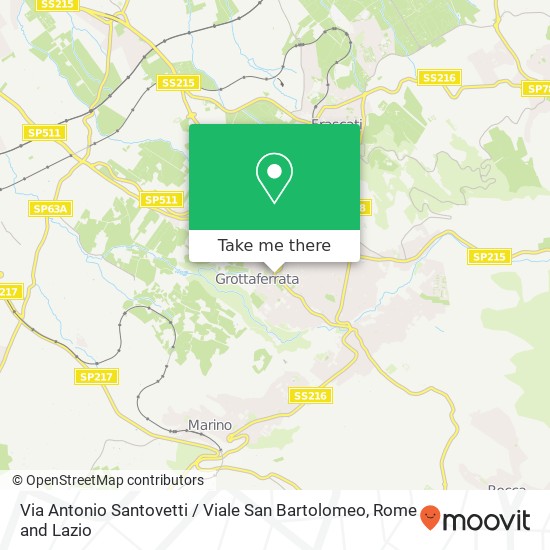 Via Antonio Santovetti / Viale San Bartolomeo map