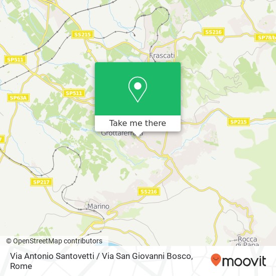 Via Antonio Santovetti / Via San Giovanni Bosco map