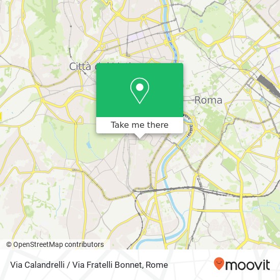 Via Calandrelli / Via Fratelli Bonnet map