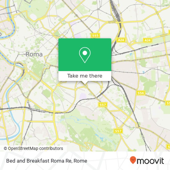 Bed and Breakfast Roma Re map