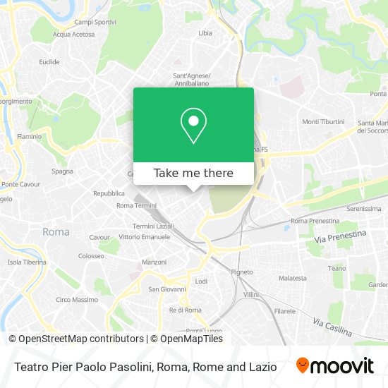Teatro Pier Paolo Pasolini, Roma map
