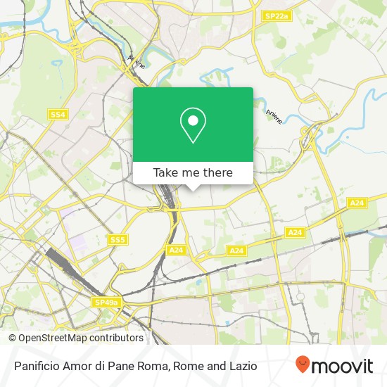 Panificio Amor di Pane Roma map
