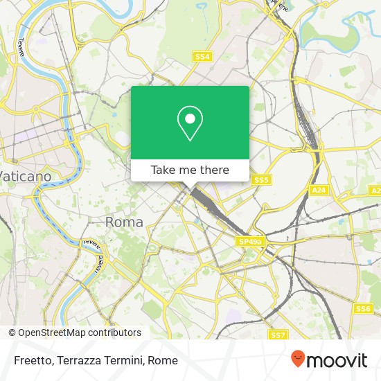 Freetto, Terrazza Termini map