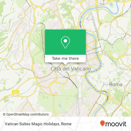 Vatican Suites Magic Holidays map