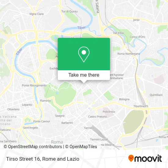 Tirso Street 16 map
