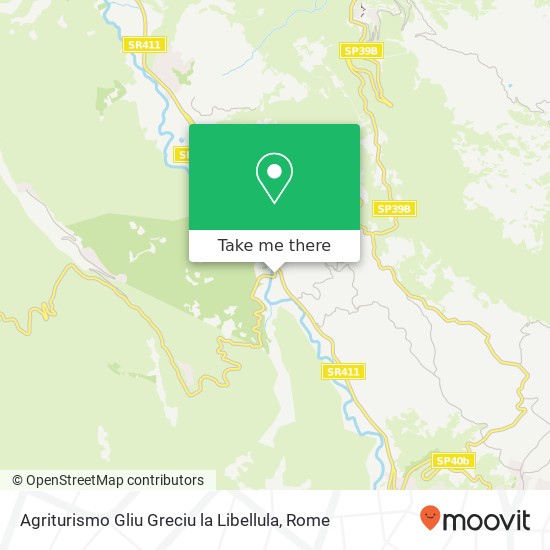 Agriturismo Gliu Greciu la Libellula map