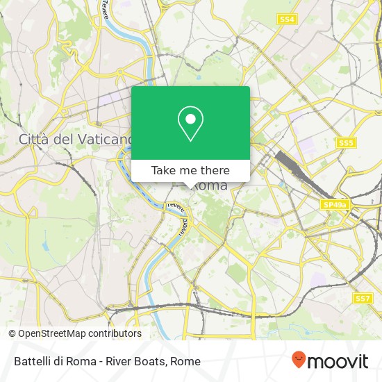 Battelli di Roma - River Boats map