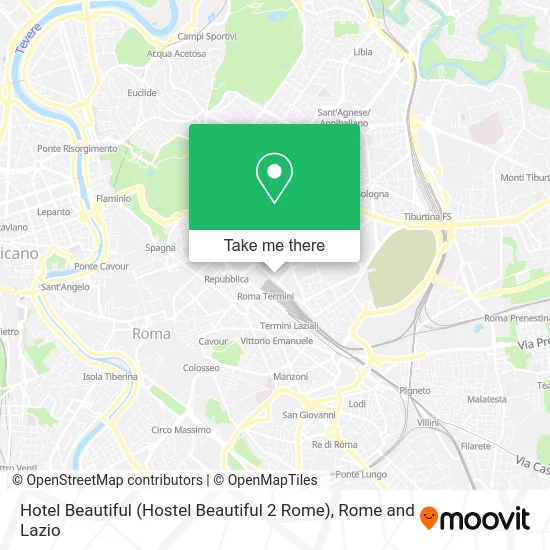 Beautiful Hotel (Beautiful Hostel 2 Rome) map