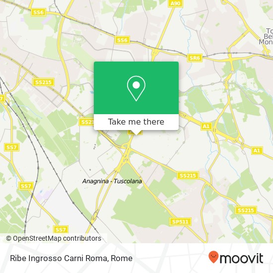 Ribe Ingrosso Carni Roma map