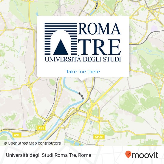 Università degli Studi Roma Tre map