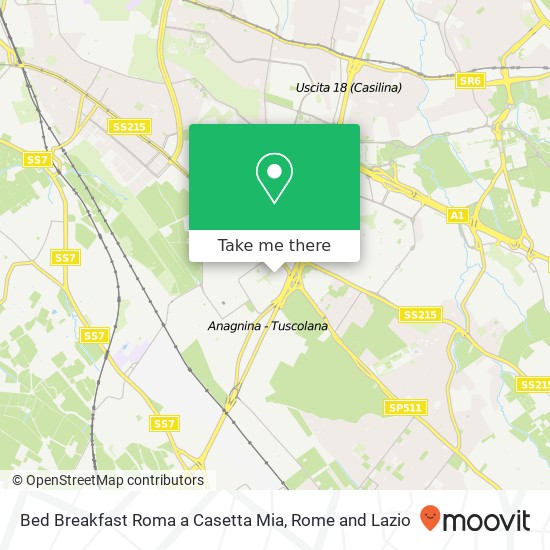 Bed Breakfast Roma a Casetta Mia map