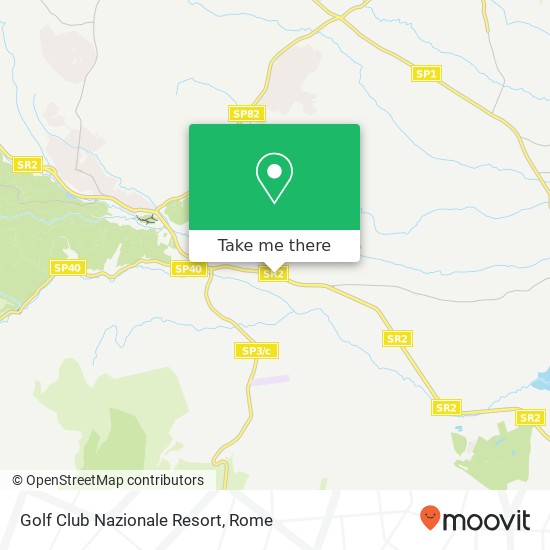 Golf Club Nazionale Resort map