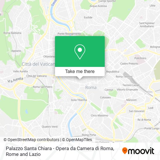 Palazzo Santa Chiara - Opera da Camera di Roma map