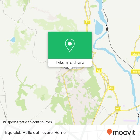 Equiclub Valle del Tevere map