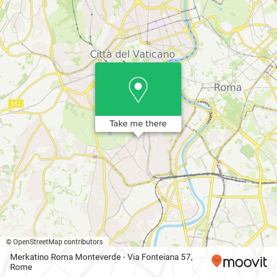 Merkatino Roma Monteverde - Via Fonteiana 57 map