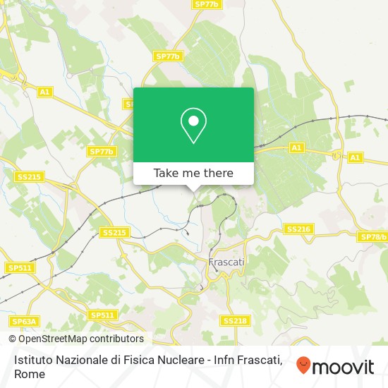 Istituto Nazionale di Fisica Nucleare - Infn Frascati map