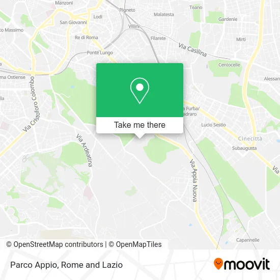 Parco Appio map
