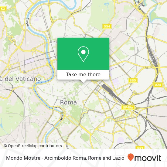 Mondo Mostre - Arcimboldo Roma map