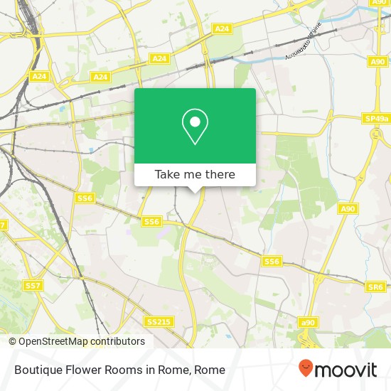 Boutique Flower Rooms in Rome map