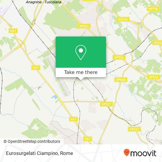 Eurosurgelati Ciampino map