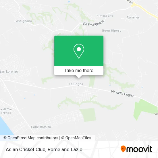 Asian Cricket Club map