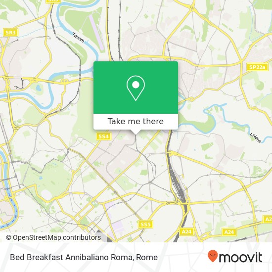 Bed Breakfast Annibaliano Roma map