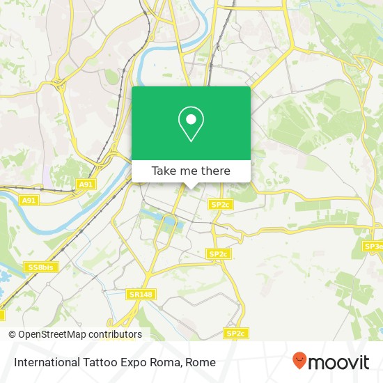International Tattoo Expo Roma map