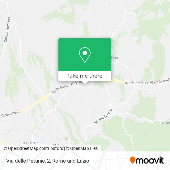 Via delle Petunie, 2 map