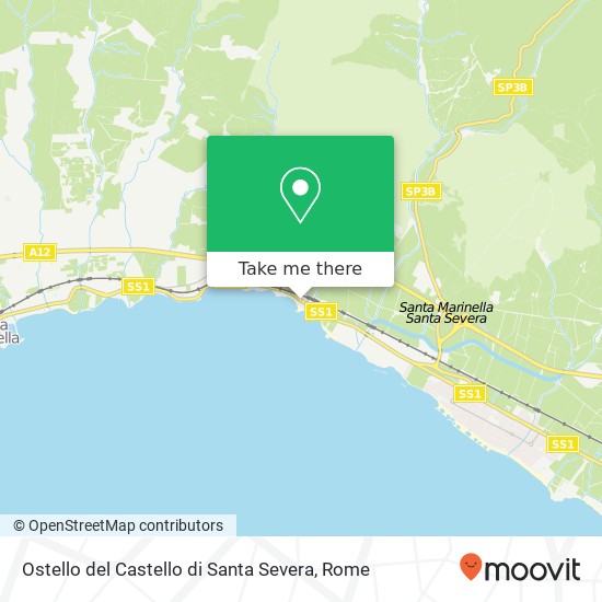 Ostello del Castello di Santa Severa map