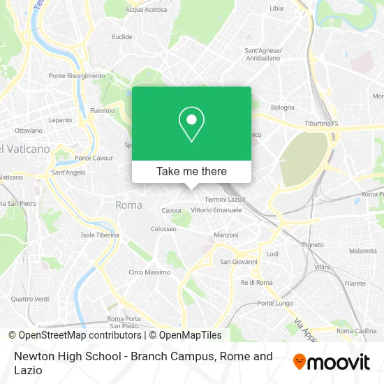 Newton High School - Branch Campus map