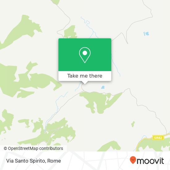 Via Santo Spirito map