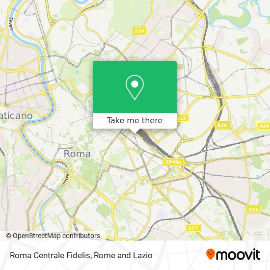 Roma Centrale Fidelis map