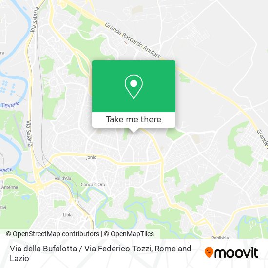 Via della Bufalotta / Via Federico Tozzi map