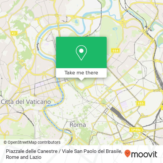 Piazzale delle Canestre / Viale San Paolo del Brasile map