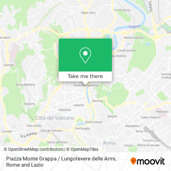 Piazza Monte Grappa / Lungotevere delle Armi map