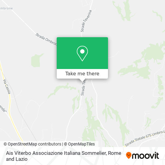 Ais Viterbo Associazione Italiana Sommelier map