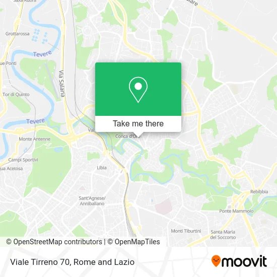 Tirreno Avenue 70 map