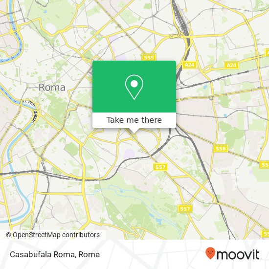 Casabufala Roma map