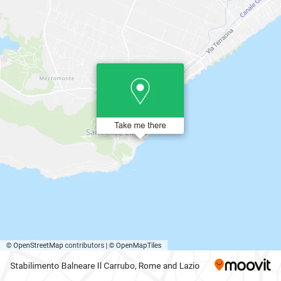Il Carrubo Beach Establishment map