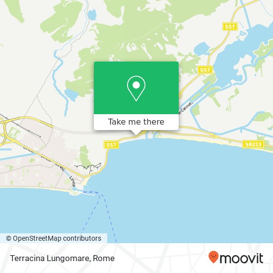 Terracina Lungomare map