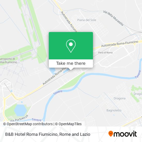 B&B Hotel Roma Fiumicino map