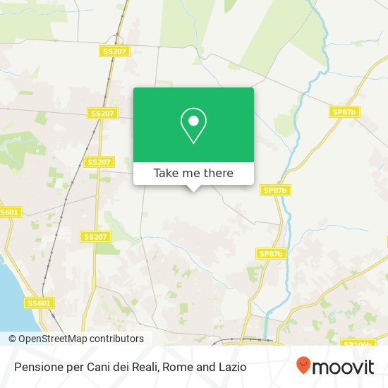 Pensione per Cani dei Reali map