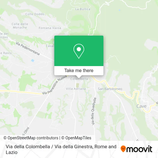 Colombella Street / Ginestra Street map